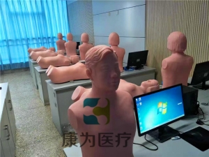 “康為醫(yī)療”心肺音聽診觸診標準化模擬病人，心臟聽診模擬訓練模型